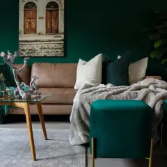 Butelkowa zieleń w salonie: jak stworzyć eleganckie wnętrze?