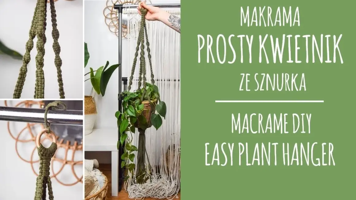 Makramowy kwietnik DIY: Stwórz unikalną ozdobę krok po kroku