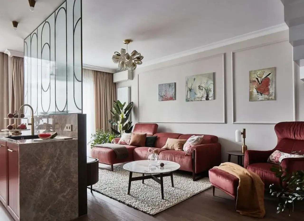 inspiracje ściana w salonie różne style