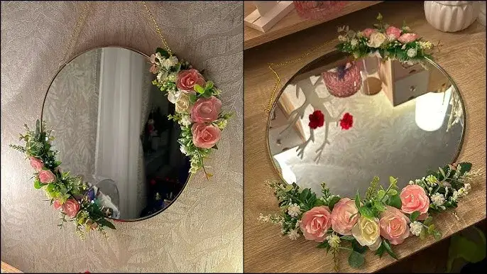 różne style ozdobionych luster DIY